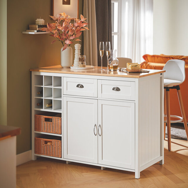 Ayshe Wood Kitchen Island