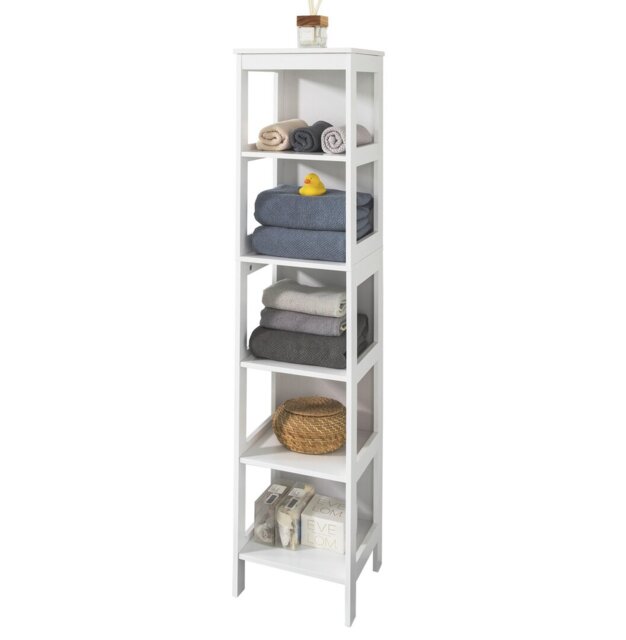 Jewett 30cm x 139cm Free-Standing Bathroom Shelves