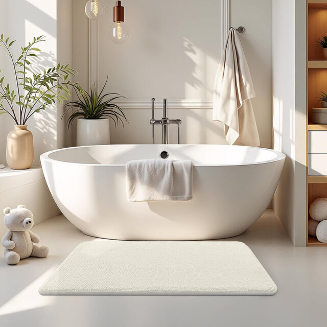 40×60cm Memory Foam Absorbent Non-Slip Washable Bath Mat