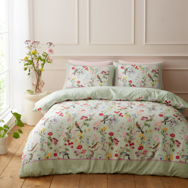 RHS x CL Birds In Bloom So Soft Duvet Cover Set