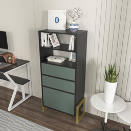 Nibley 136.8cm H x 60cm W Iron Standard Bookcase