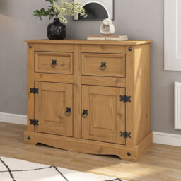 Pugh 2 Door 2 Drawer Sideboard Solid Mexican Pine