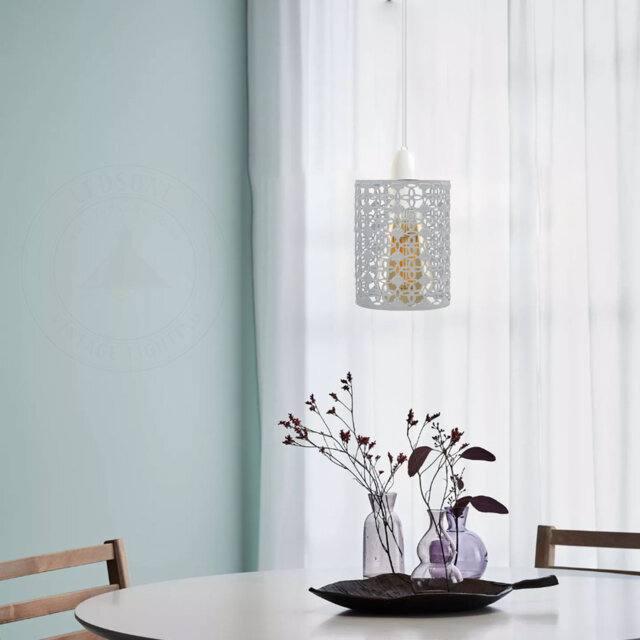Hallenbeck Metal Drum Lamp Shade ( Screw On )
