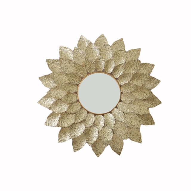 Deverel Metal Round Wall Mirror