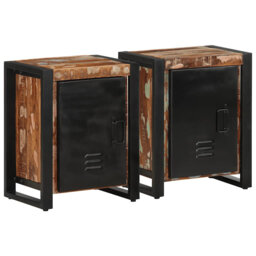 Belgrover 40cm W Iron Bedside Table