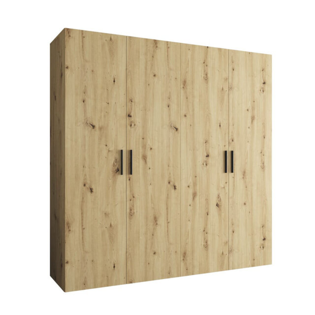 Berlie I Hinged Door Wardrobe 200cm - Dramatic, Soft-Close Storage for Contemporary Living