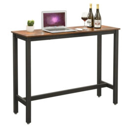 Zac Rectangular Metal Outdoor Bar Table , cm W cm D