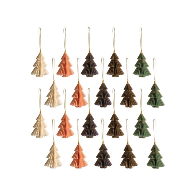 Set of 20 Christmas Tree Ornaments GUDENA Paper Multicolour