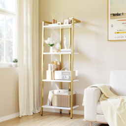 137.9cm H x 49.78cm W Metal Bookcase