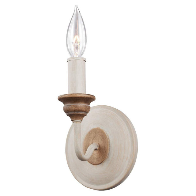 Augustine Wood Candle Wall Light