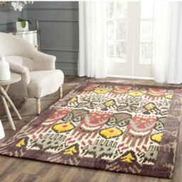 Mckinnon Hand Tufted Wool Grey/Red/Yellow Rug
