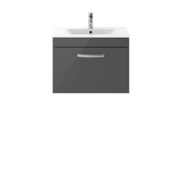 Athena 605mm Single Bathroom Vanity with Integrated Ceramic Basin