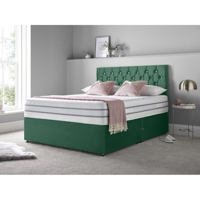 Boltwood Upholstered Divan Bed with Mattress