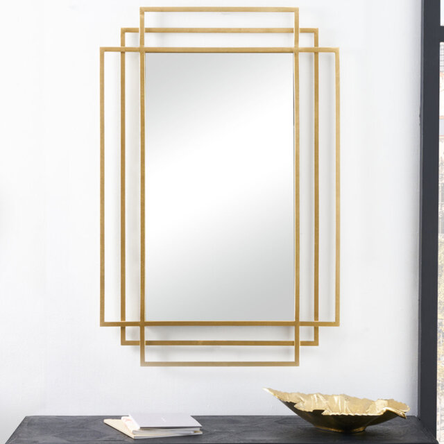 Iron Rectangle Wall Mirror