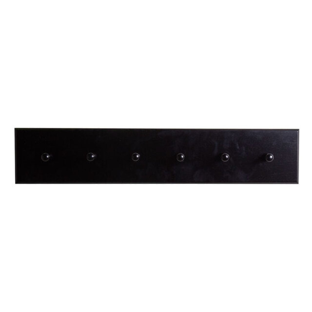 Hopley Solid Wood Wall 6 - Hook Wall Mounted Coat Rack