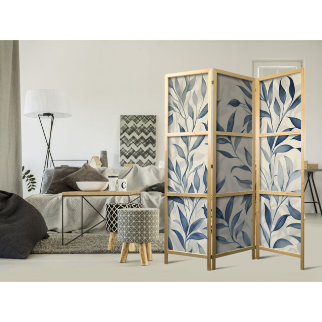171cm H Solid Wood Folding Room Divider