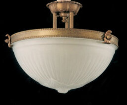 Banta Glass Semi Flush Mount