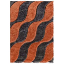 Aericka Geometric Machine Tufted Shag 120cm X 170cm Indoor / Outdoor Area Rug