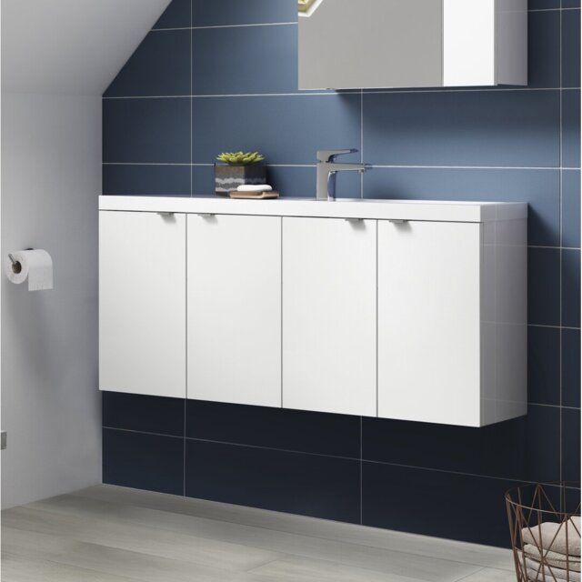 Fusion 30480mm Single Bathroom Vanity with Integrated Polyglomerate Basin