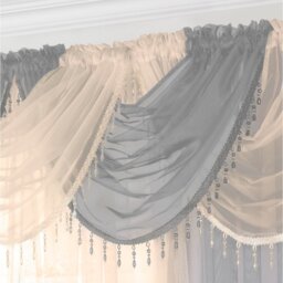 Ned Single Beaded Voile Swag