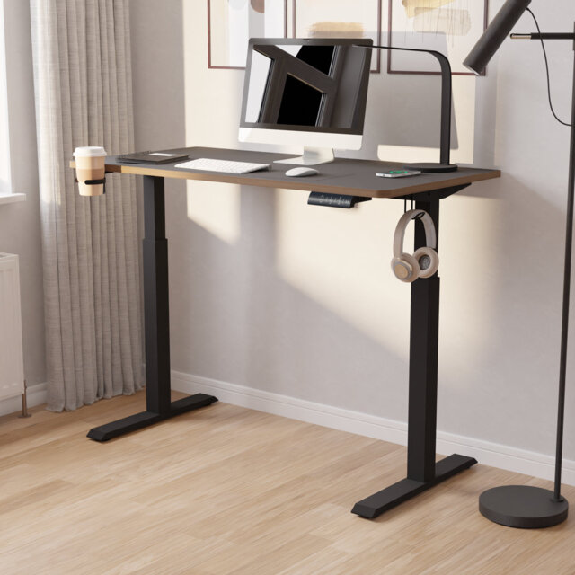 Arshan 120cm W Height Adjustable Rectangle Standing Desk