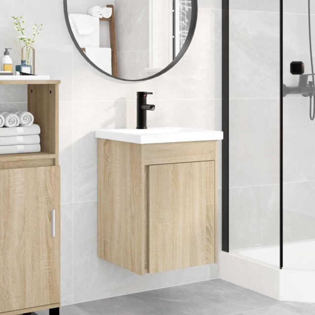 Single Bathroom Vanity with Ceramic Basin
