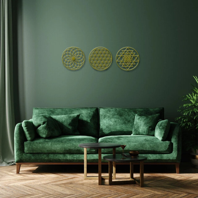 Handmade Glam Plants & Flowers Wall Decor on Metal