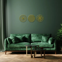 3 Wall Decor Set Metal