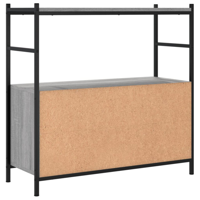 Deneus 78.5cm H x 80cm W Iron Standard Bookcase