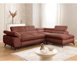Bonnie 4 Seater Corduroy Corner Sofa with Storage