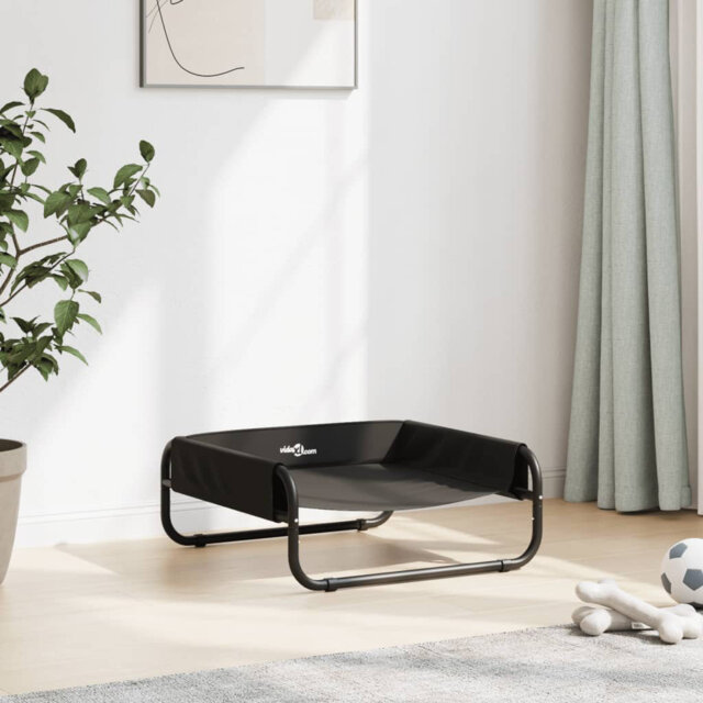 Dog Bed Light Grey S Oxford Fabric And Steel
