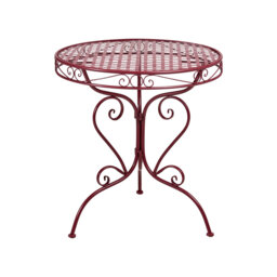 Round Iron Outdoor Bistro Table - 70 cm W 70 cm D
