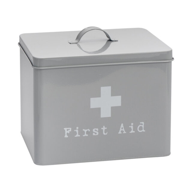 Harbour Housewares Vintage Metal First Aid Box