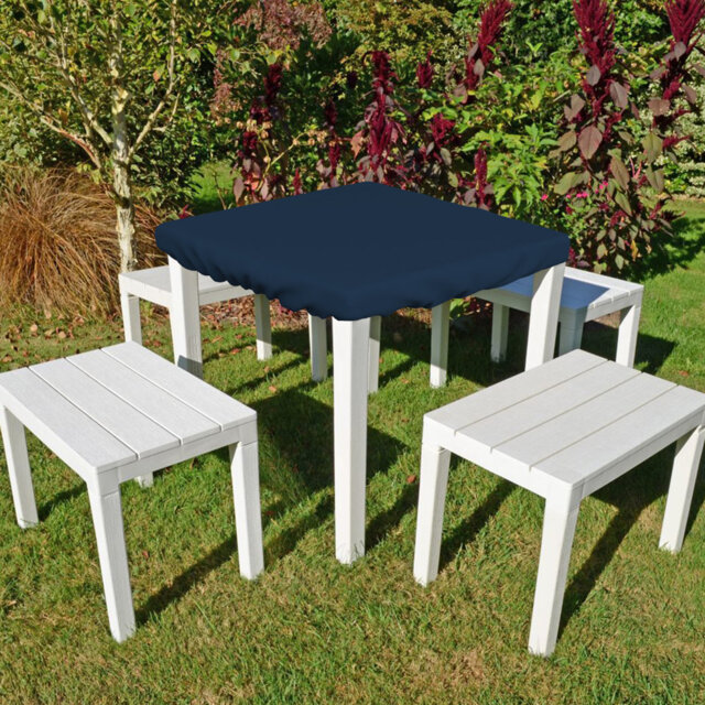 Heavy-Duty Multipurpose Square Patio Table Top Cover, Waterproof Outdoor UV-Resistant Table Cover