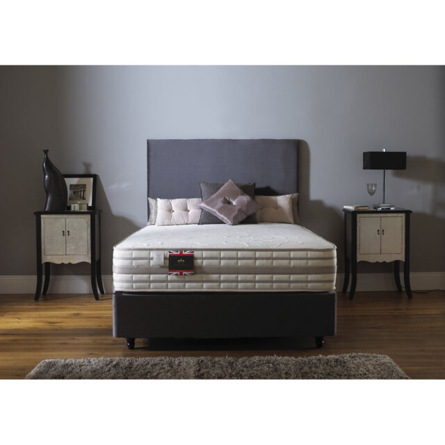 Aspelare Upholstered UK Small Double - DE 120 X 190 Cm Bed with Mattress