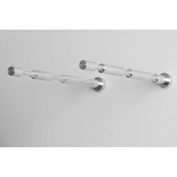 3 Bottle Wall Mounted Wine Rack with Collars