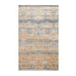 Clivesden Power Loom Grey/Terracotta Rug
