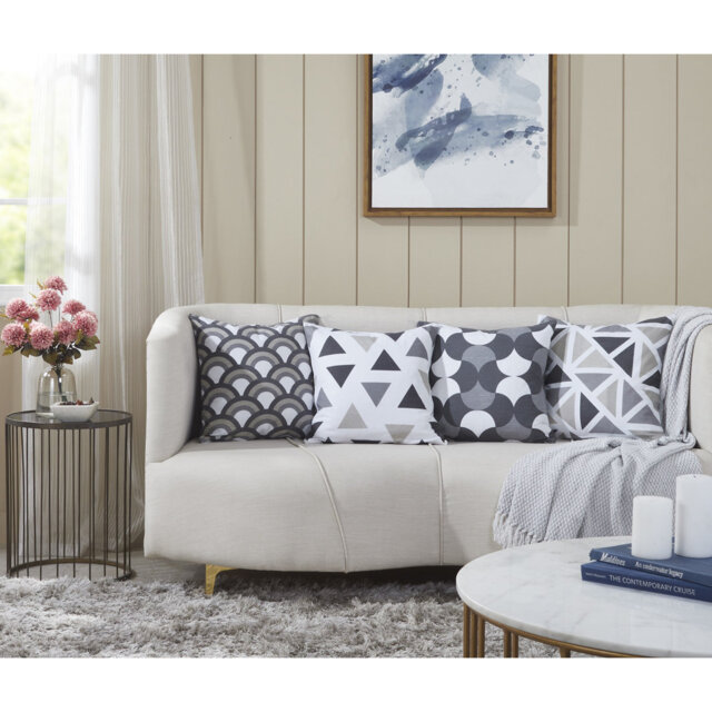 Theon Geometric Multicolor Square Cushion Cover