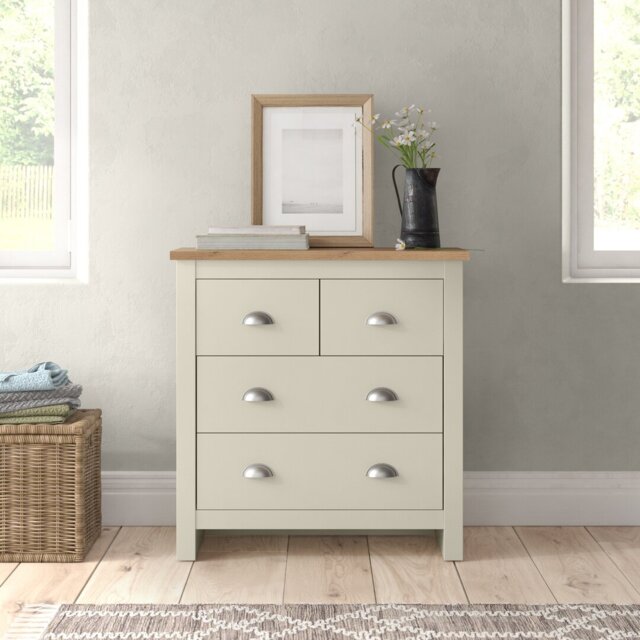 Aquitaine 4 Drawer 79Cm W Chest Of Drawers