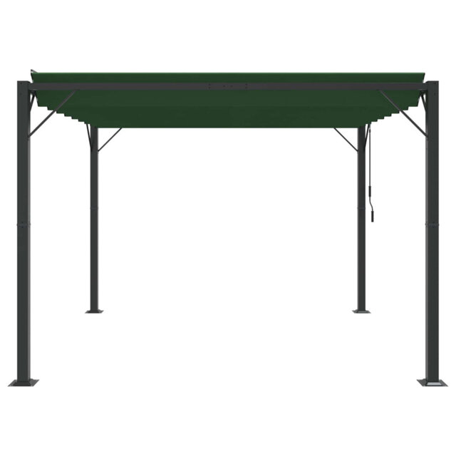 Vidaxl Gazebo With Louvered Roof Outdoor Patio Pavilion Fabric And Aluminium