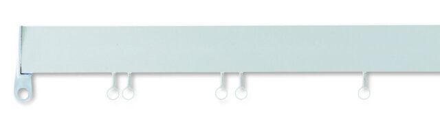 White Plastic / Acrylic Curtain Track