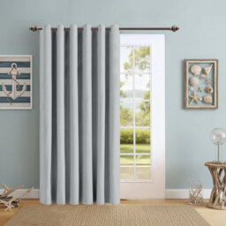 Aspire Homeware Linen 100% Blackout Single Panel Curtain for Noise Reduction and Light Blocking