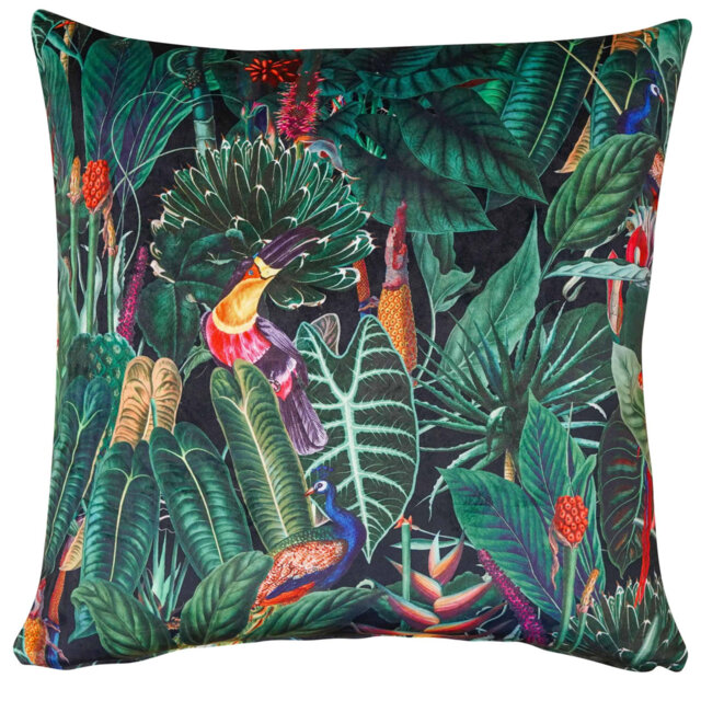 Animal Print Black Cushion