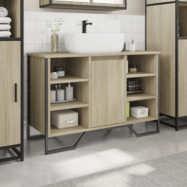 9-5 Bathroom Sink Cabinet 91x35x60 cm Engineered Wood