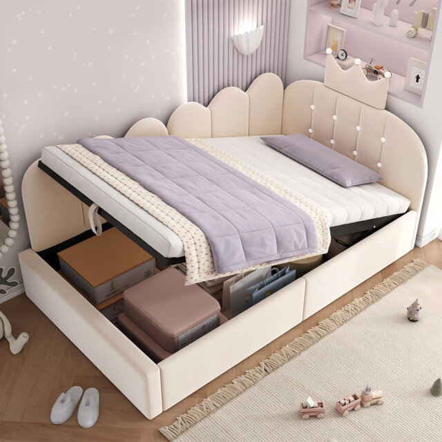 Upholstered Ottoman Storage Bed
