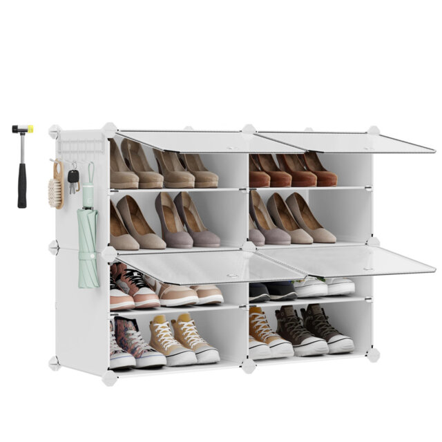 8 Pair Shoe Storage Cabinet