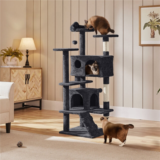 Multilevel Cat Tree Condo with Scratching Posts