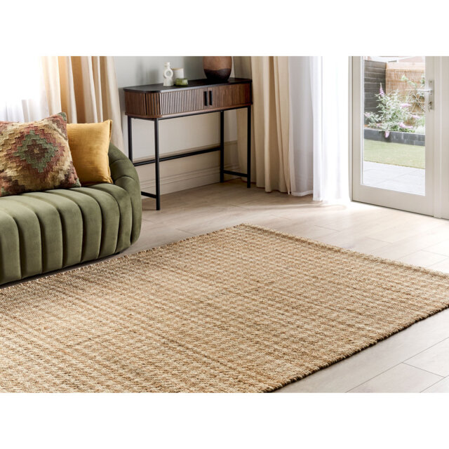 Brose Chequered Hand Woven Area Rug