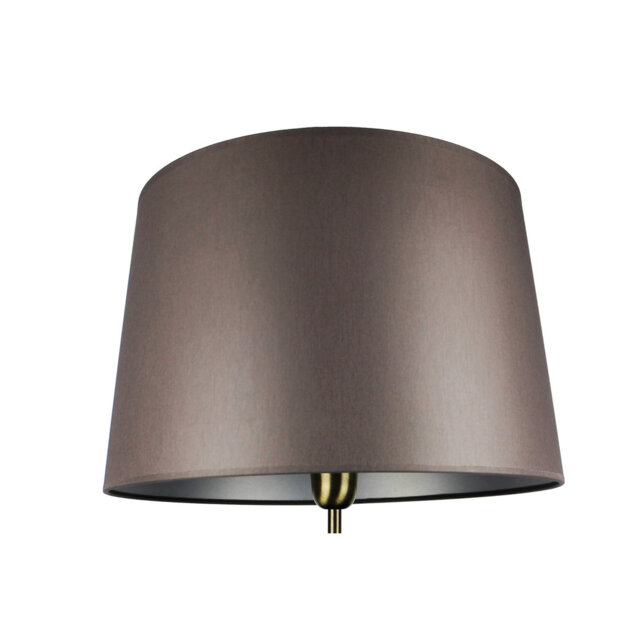 25cm H Silk Empire Lamp Shade ( Uno ) in Grey
