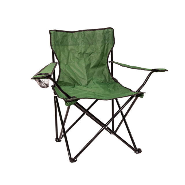 Samuel Alexander Folding Canvas Camping / Festival / Outdoor Chair with Arms and Cup Holder
